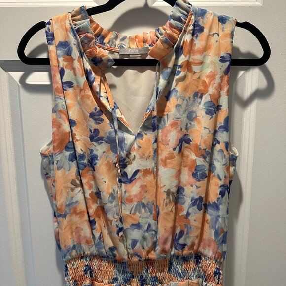 Blue/Orange Long Dress - Picture 1 of 4